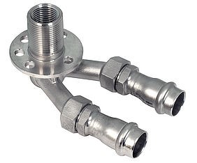 69478GZW2255 SANHA 9478GZW водорозетка проходная разъёмная с универсальным 22x1/2 - 55 mm мм  - Вид №1