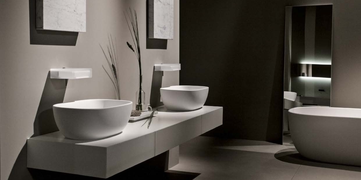 Toscoquattro Смеситель-полка для раковины Rubinetteria стекло матов 08RB5SS - Вид №1