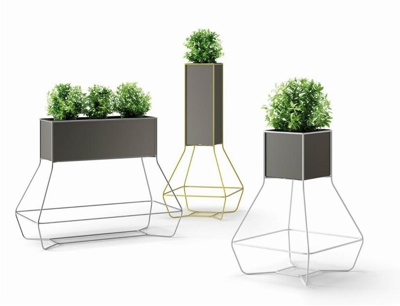 Plust Пластиковая кашпо с металлической структурой Halful sun-id-1414099 - Вид №1