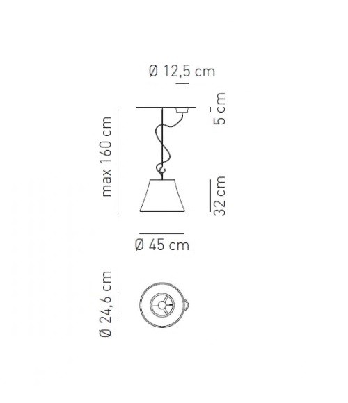 SPSUNDE1SAGRE27 подвес 1*100W E27 AXO LIGHT 101061 - Вид №3