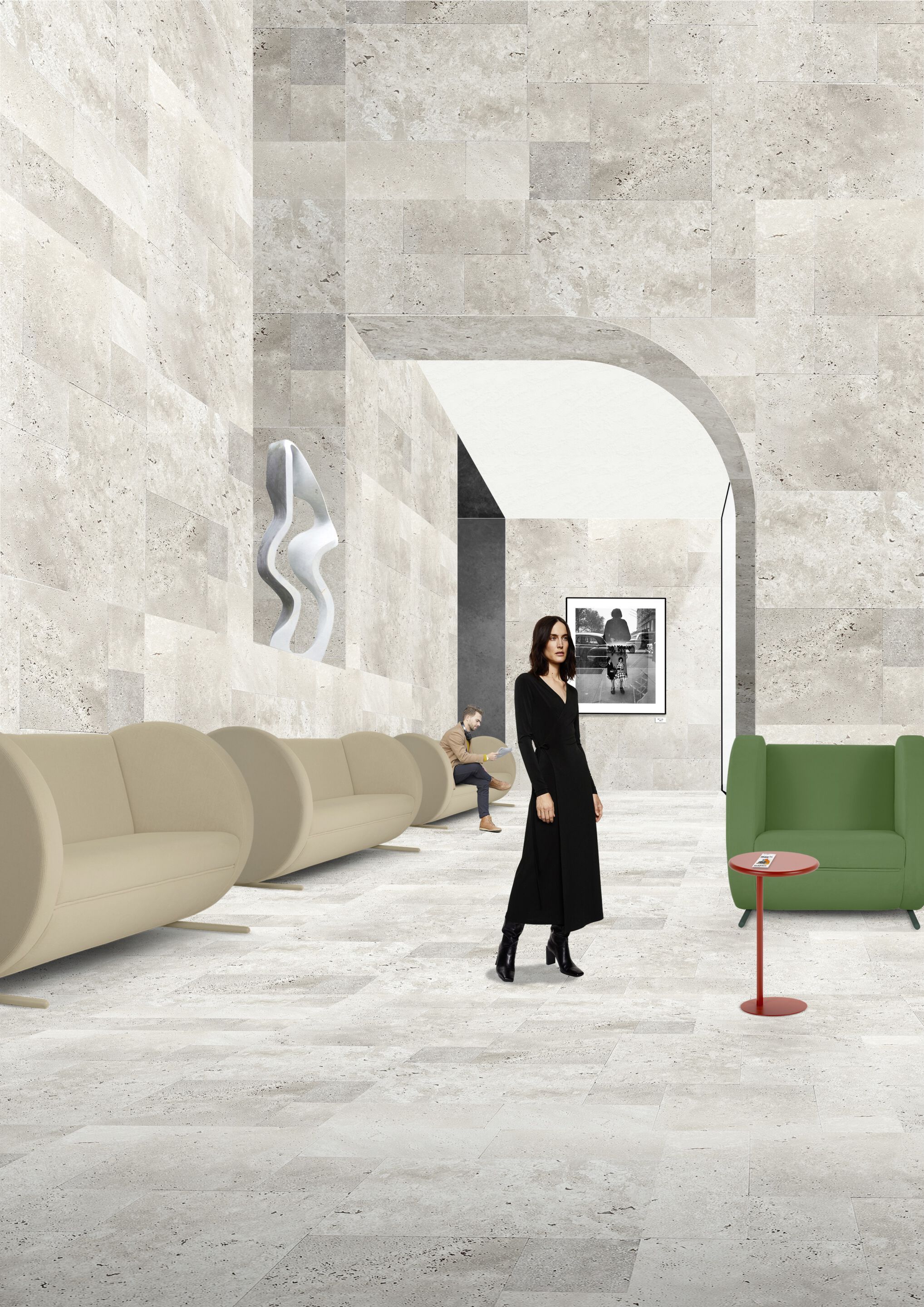 Тканевое кресло с подлокотниками Adrenalina ARCH-00036384 - Вид №3