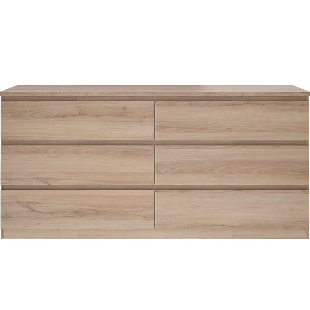 Комод Альма 6 ящиков 159x76.4x48.2 см ЛДСП цвет дуб комано Santreyd STLM-2093146 - Вид №2