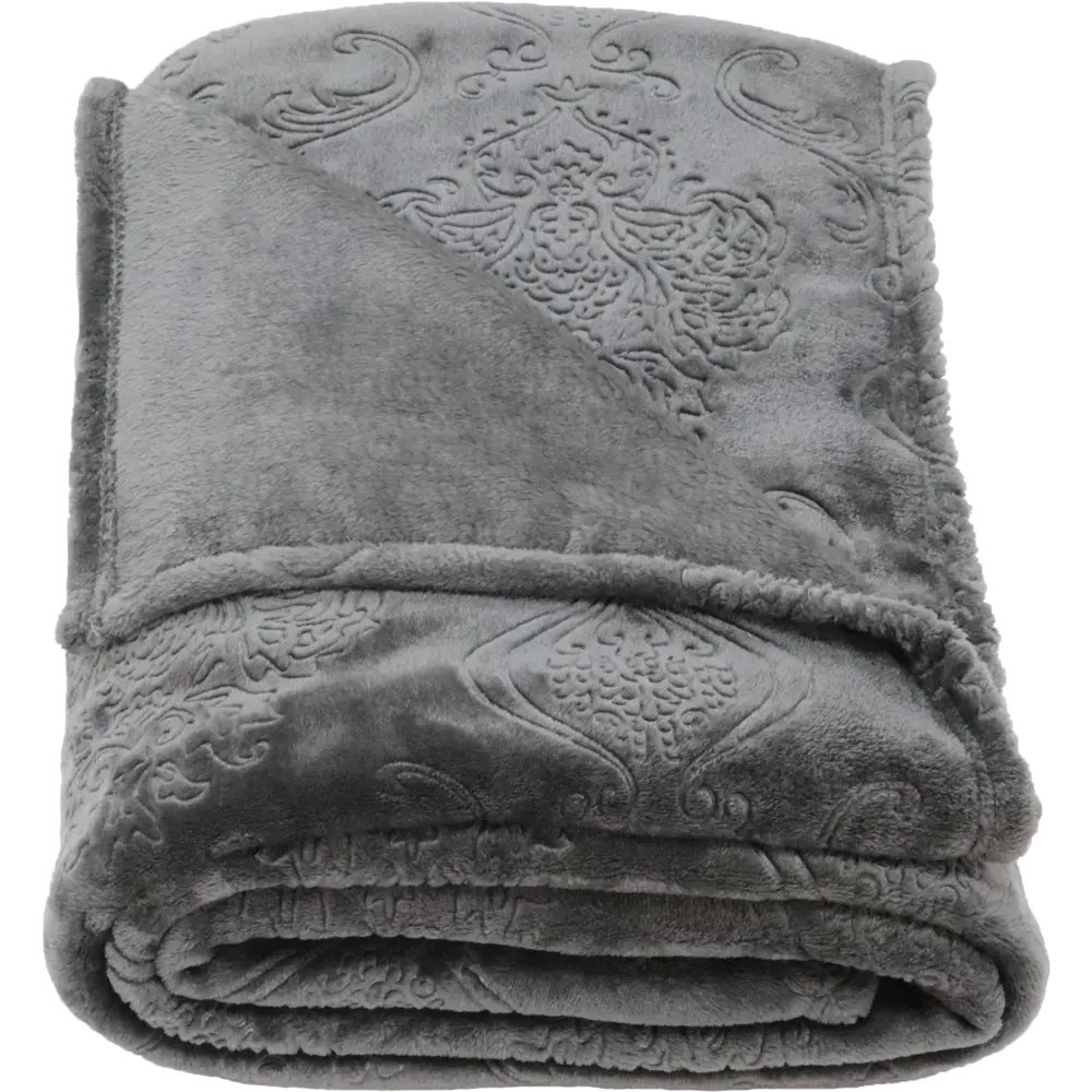 Плед «Lite Wisp» 180x200 см фланель цвет темно-серый Santreyd STLM-2083842 - Вид №2