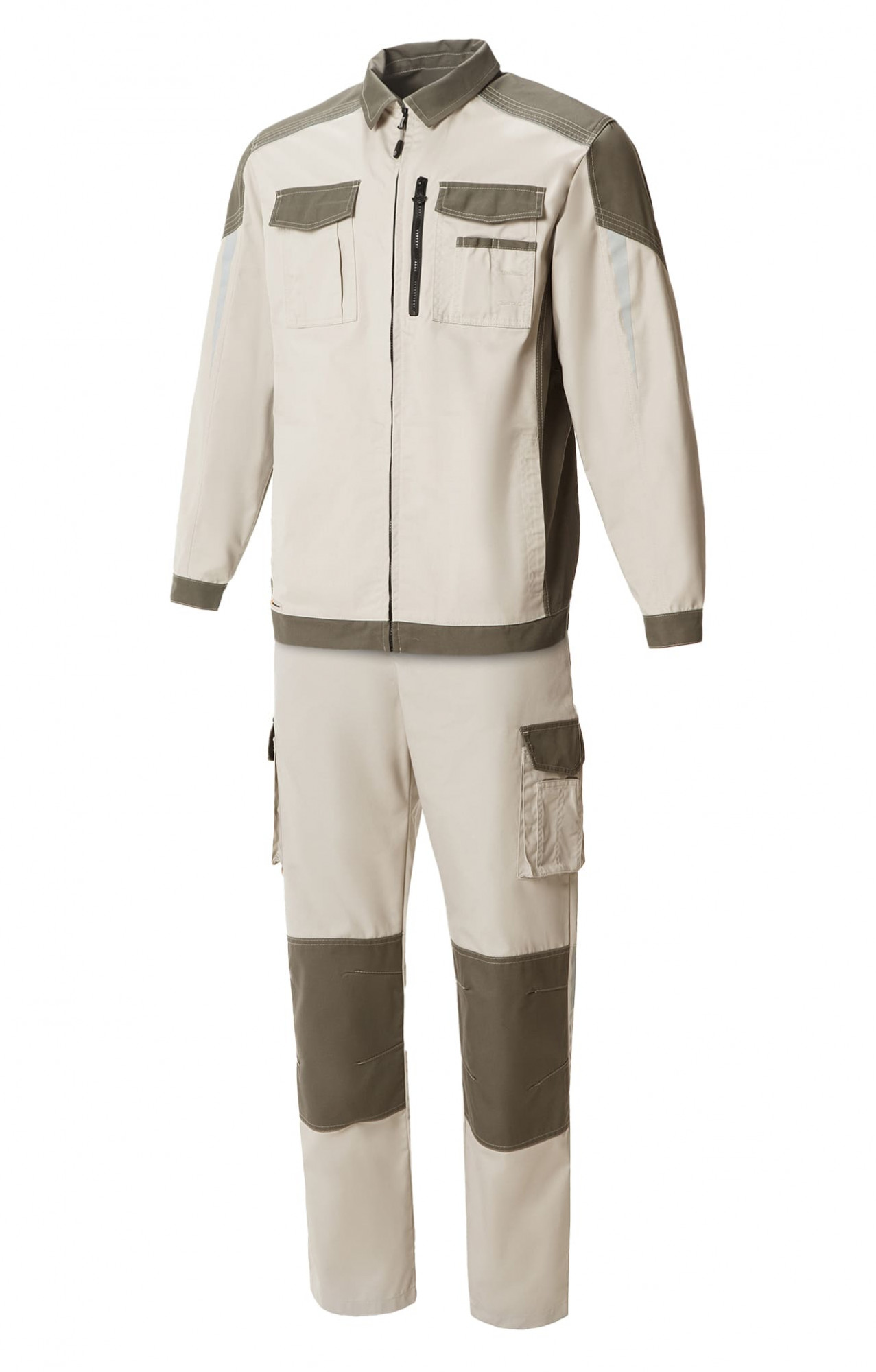 4973740 Костюм  NEW цвет серый песок с серым хаки STATUS  Летняя спецодежда  размер 52-54/170-176 