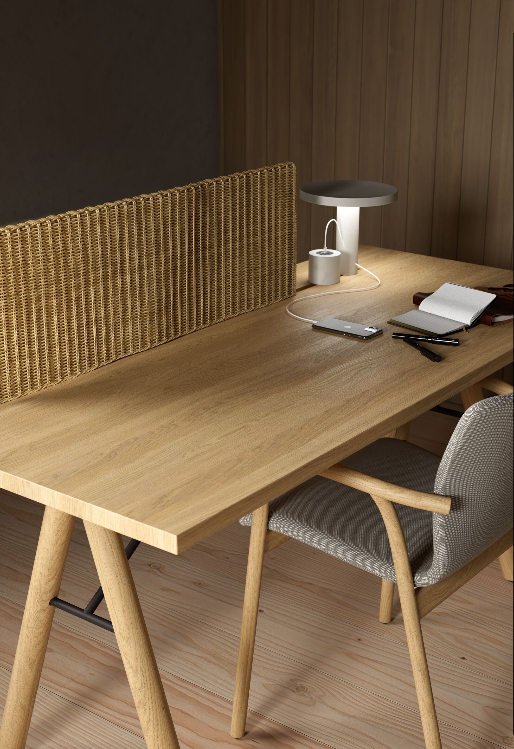 Прямоугольный стол из ясеня Kettal ARCH-00055201 - Вид №6