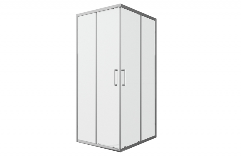 Душевое ограждение (без поддона), две раздвижные двери LINE BS090.2202A bravat - Вид №2