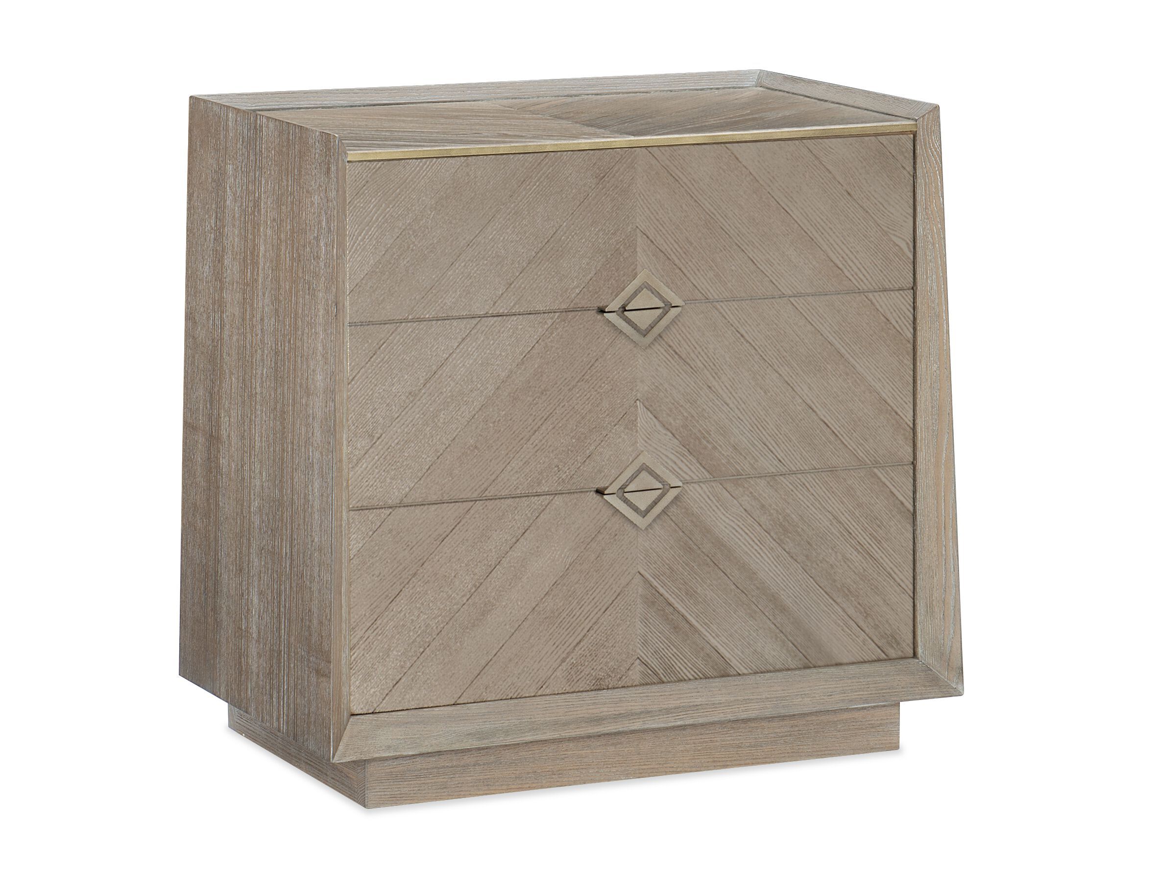 Деревянная прямоугольная тумбочка с ящиками Caracole CROSSED PURPOSES ARCH-00146562