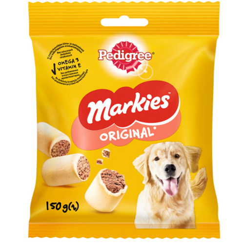 Т00007596 Лакомство для собак Markies Мясное печенье 150г PEDIGREE 