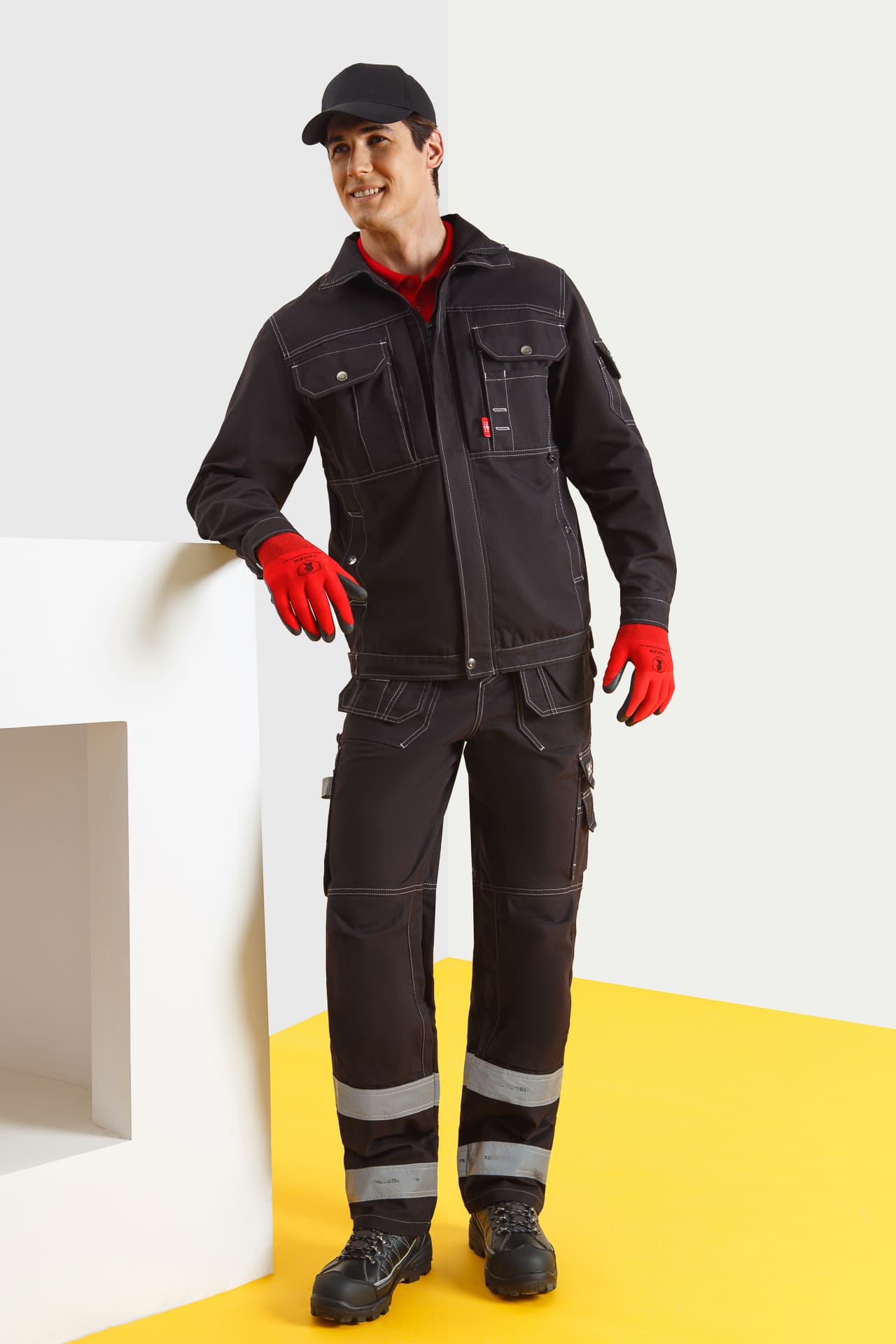 62591 Куртка  черная Union Space  Летняя спецодежда  размер 52-54/170-176  - Вид №4