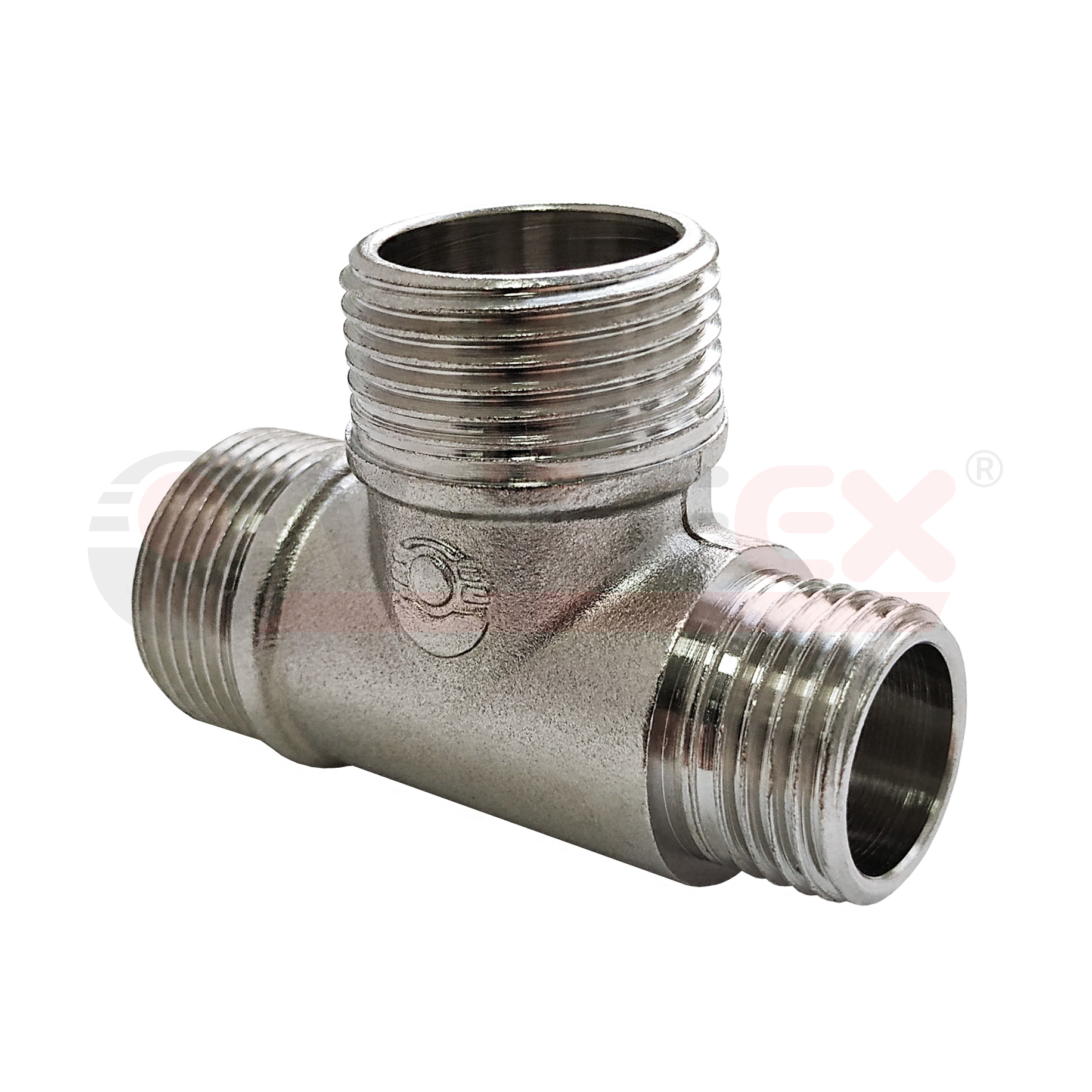 VF.131.N.034 Valfex Тройник с никелевым покрытием (наруж.-наруж.-наруж.)  - Вид №1