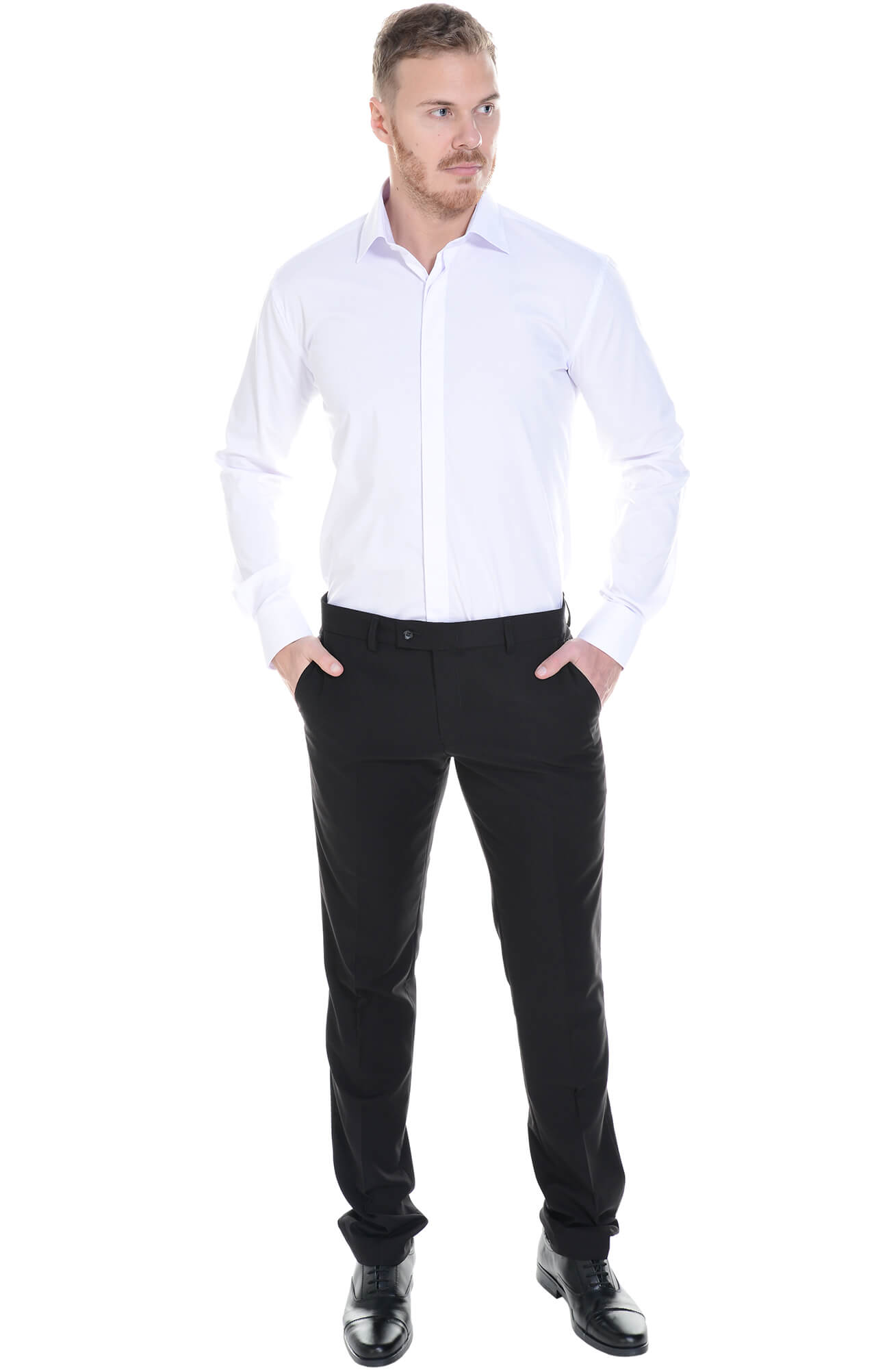 61916 Брюки  мужские, цвет black El-Risto  Одежда для официантов  размер 48/188  - Вид №4