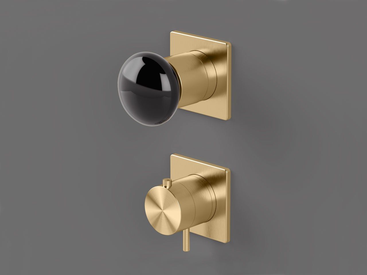 Термостатический смеситель для душа с 2 отверстиями и переключателем Radomonte Mirò ARCH-00094640 - Вид №7