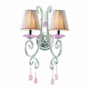 Бра Ideal Lux Violette AP2 IDEAL LUX  077591 Прозрачный;серебро