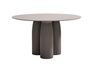 Круглый обеденный стол из полиэтилена с верхней частью HPL