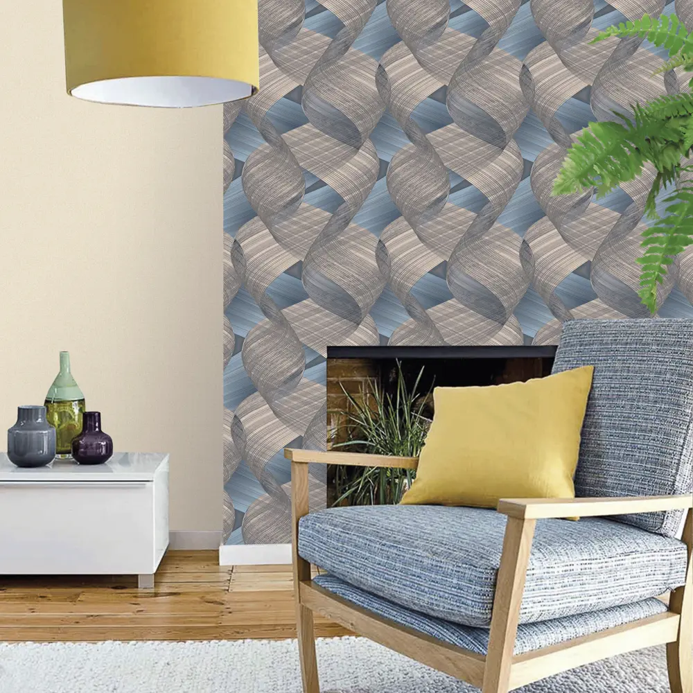 Обои флизелиновые Erismann Fusion синие 1.06 м 60080-06 STLM-2083307 - Вид №3