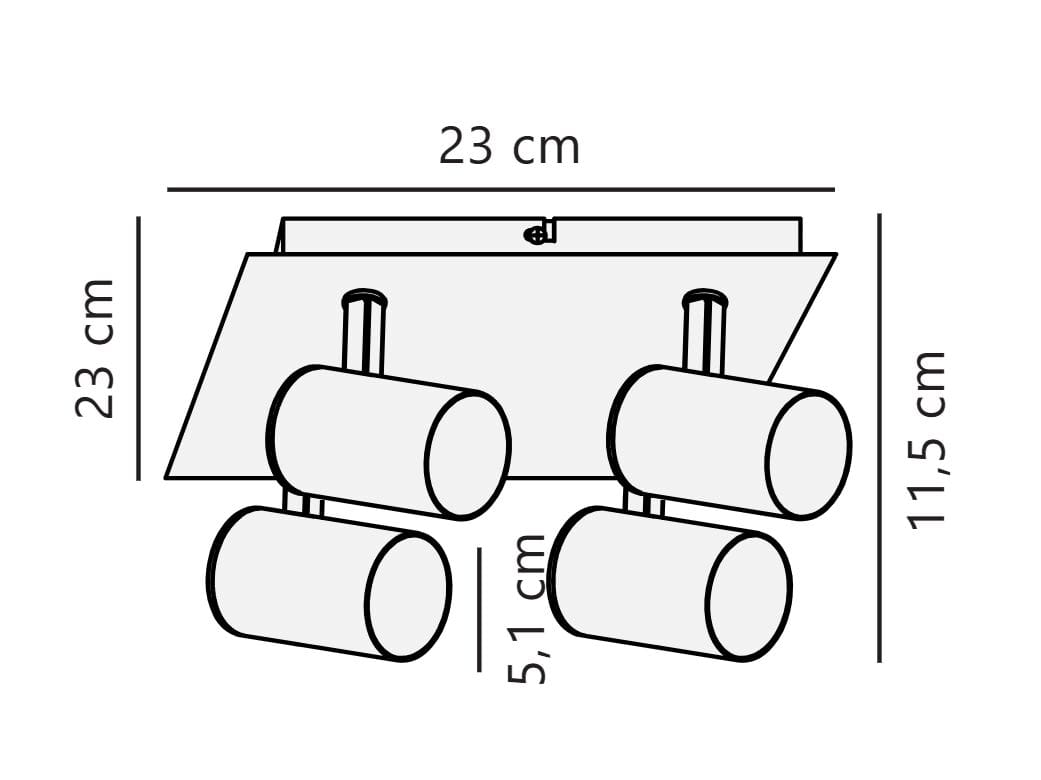 Несколько регулируемых металлических потолочных светильников Nordlux Frida ARCH-00088492 - Вид №2