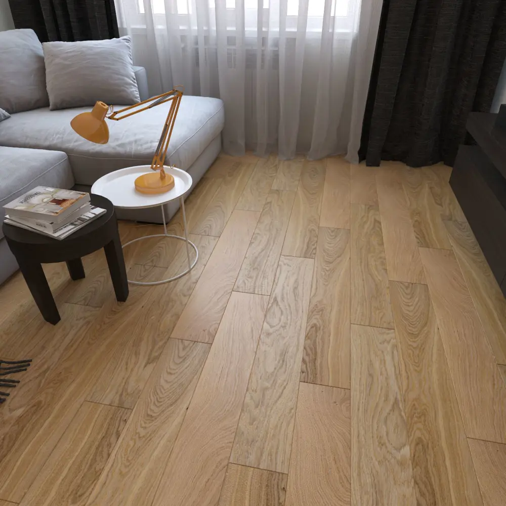 Паркетная доска однополосная «Дуб Тренд» лак 0.984 м² Santreyd STLM-2126365 - Вид №3