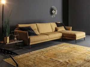 Twils Lounge 3-х местный тканевый диван с шезлонгом Finn