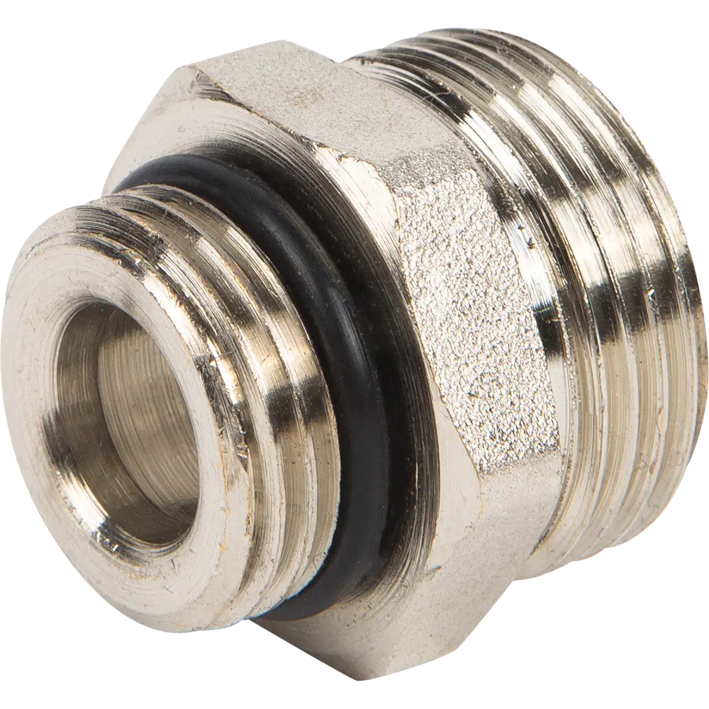 Ниппель переходной Valtec 1/2"- 3/4"ЕК евроконус НР Латунь никелированная VTr.580.NE.040E STLM-2112969