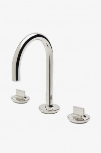 FMLS20 Опалубка Смеситель для унитаза с тремя отверстиями, монтируемый на палубе, с металлическими ручками Waterworks