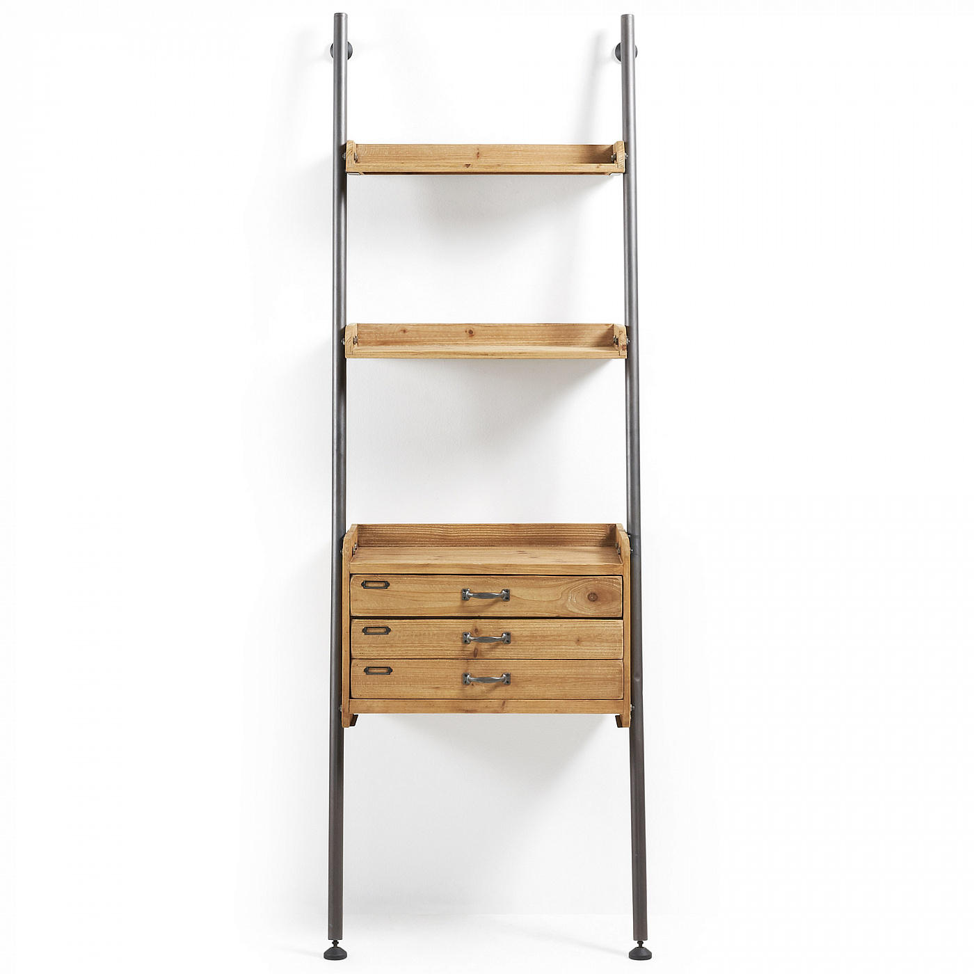 052307 Стеллаж Belamo из дерева и железа с ящиками La Forma Mobela  - Вид №4