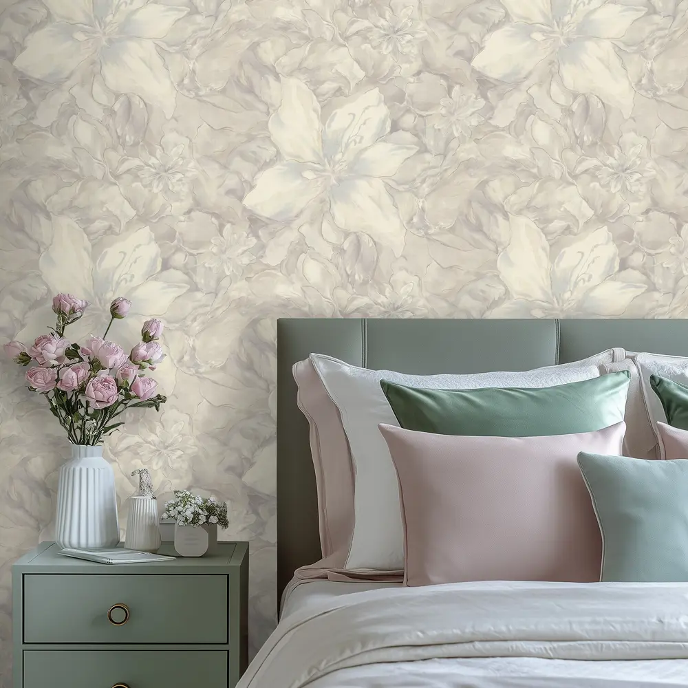 MONTE SOLARO Флизелиновые обои Царица бежевые 1.06 м 89395615 STLM-1425619 - Вид №2