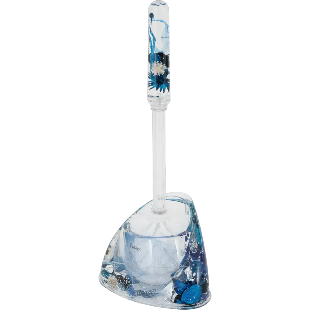 Держатель ершика для унитаза Vidage Василек пластик цвет прозрачный STLM-2171524