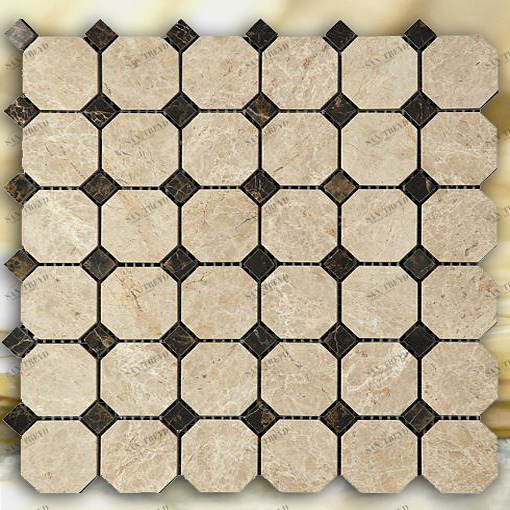 МОЗАИКА ИЗ НАТУРАЛЬНОГО КАМНЯ  M036+M022-BP NATURAL OCTAGON M036M022BP