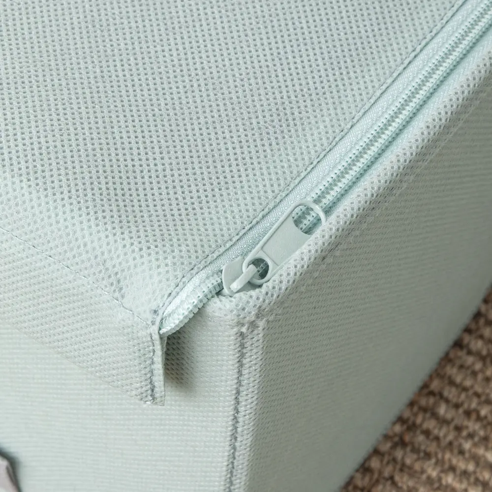 Короб с крышкой Spaceo Laguna 5, 360x330x420 мм, 49 л, нетканый, цвет зеленый Home STLM-2003992 - Вид №4