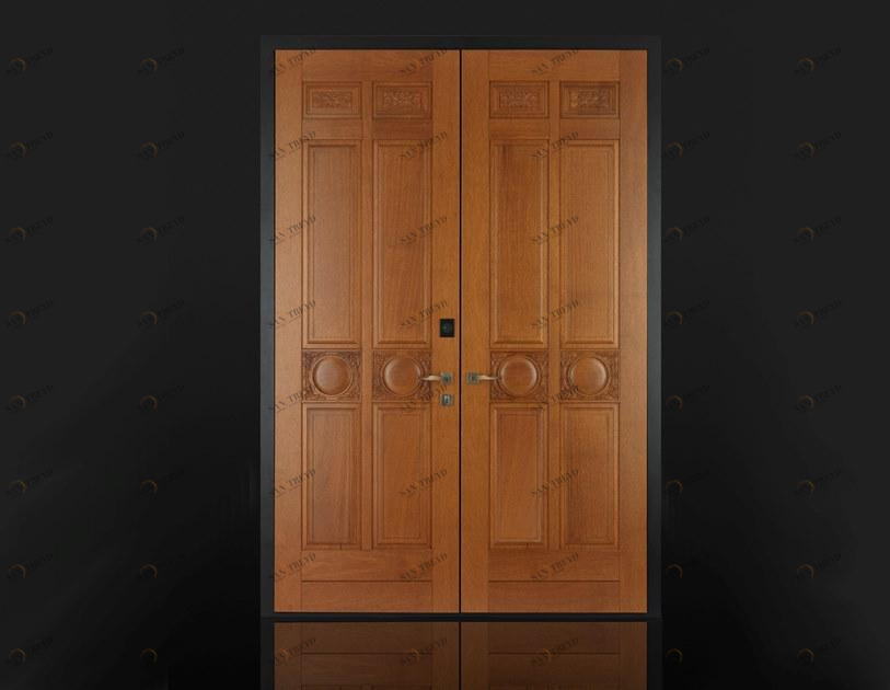 Ercole Бронированная входная дверь из массива дерева с контролем доступа sun-id-1402377