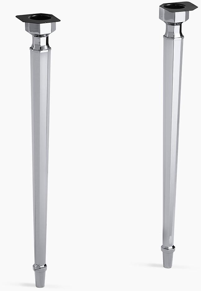 KOHLER Kathryn Восьмиугольные конические ножки стола из латуни K-6839-CP  - Вид №1