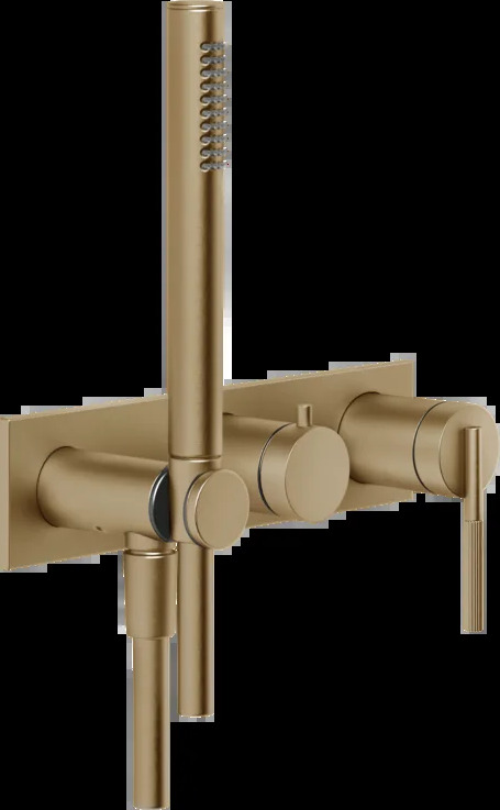 Смеситель для душа 63543 726 Gessi Ingranaggio ТЕПЛАЯ БРОНЗА BR. PVD