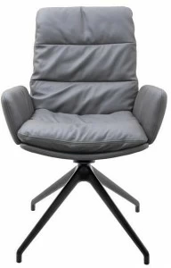 KFF Мягкое кресло на козелке с подлокотниками Arva