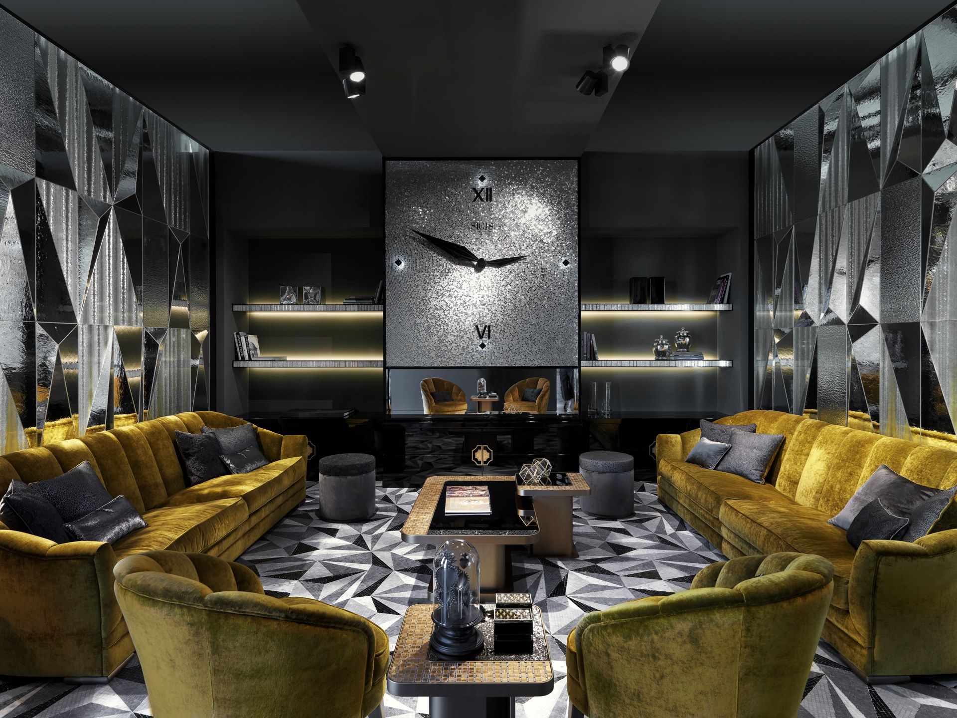 4-местный тканевый диван Sicis Diamond ARCH-00063735 - Вид №4