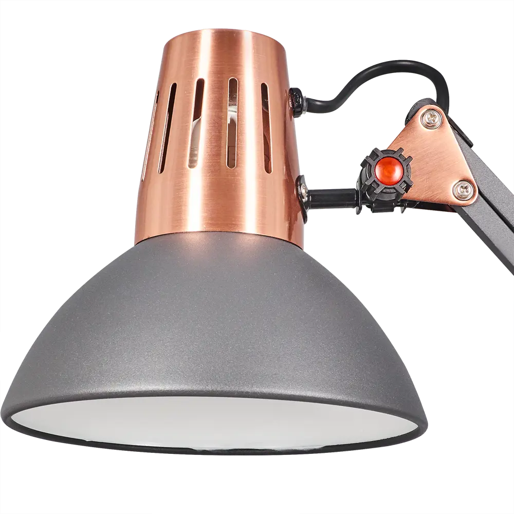 Рабочая лампа настольная Berlin, цвет чёрный/медь CAMELION STLM-2026312 - Вид №3