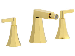 Смеситель для биде с 3 отверстиями для пола с поворотным горлышком