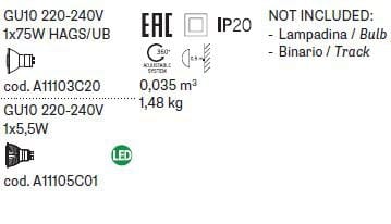 Освещение трека Fabbian Beluga Steel ARCH-00086137 - Вид №3