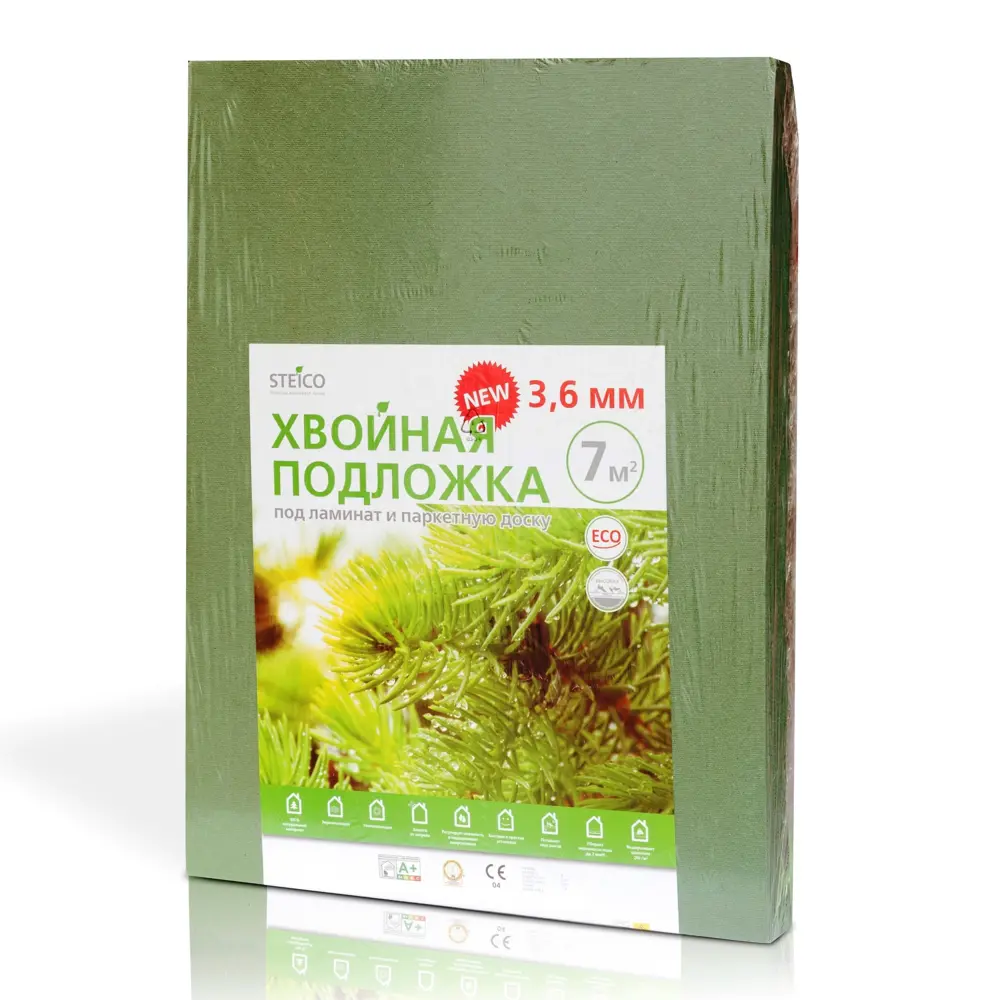 Подложка хвойная под напольные покрытия, 3,6 мм Santreyd STLM-2090605 - Вид №3
