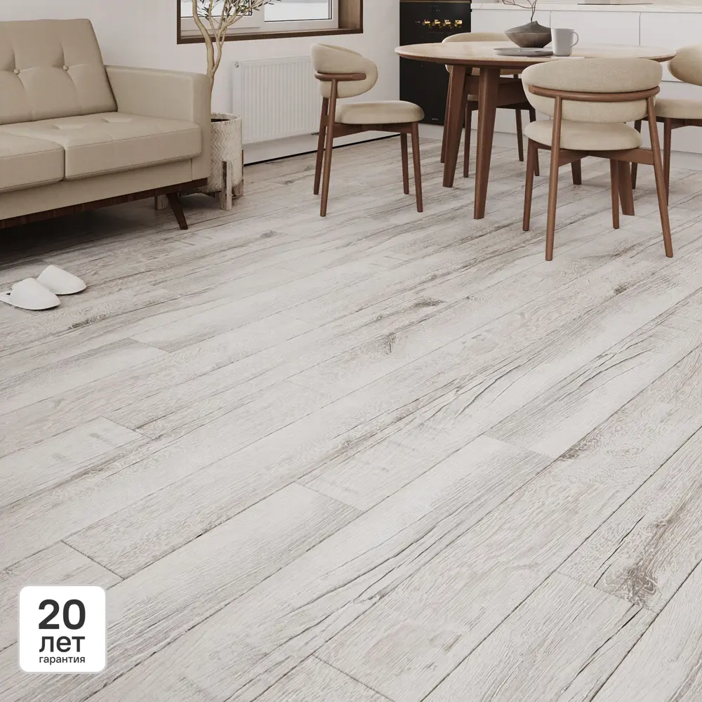 Ламинат KREAFORTA Дуб Пасмар 33 класс толщина 8 мм с фаской 2.22 м² STLM-2099101