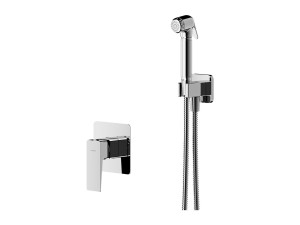 Настенный смеситель для биде с 2 отверстиями и ручным душем