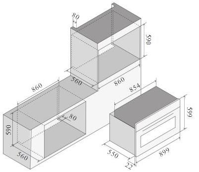 Ilve Многофункциональная встраиваемая духовка класса а + Nostalgie Ov91snt3 Santreyd - Вид №7