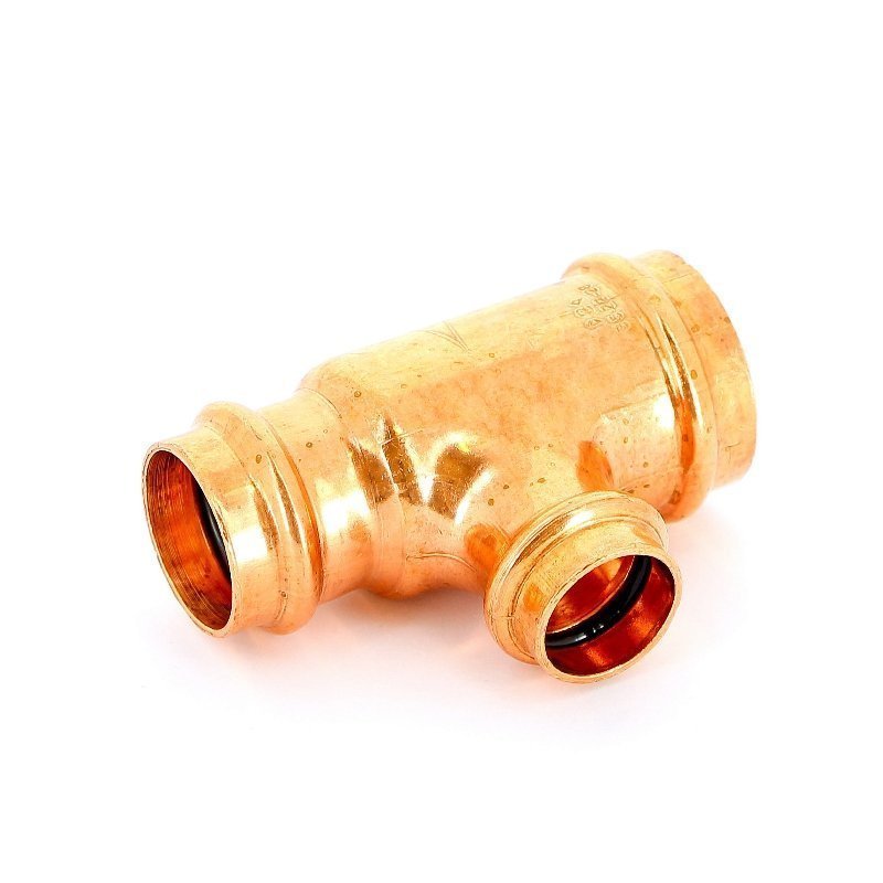 Тройник пресс 35x22x28 медный IBP P513003522028 - Вид №1