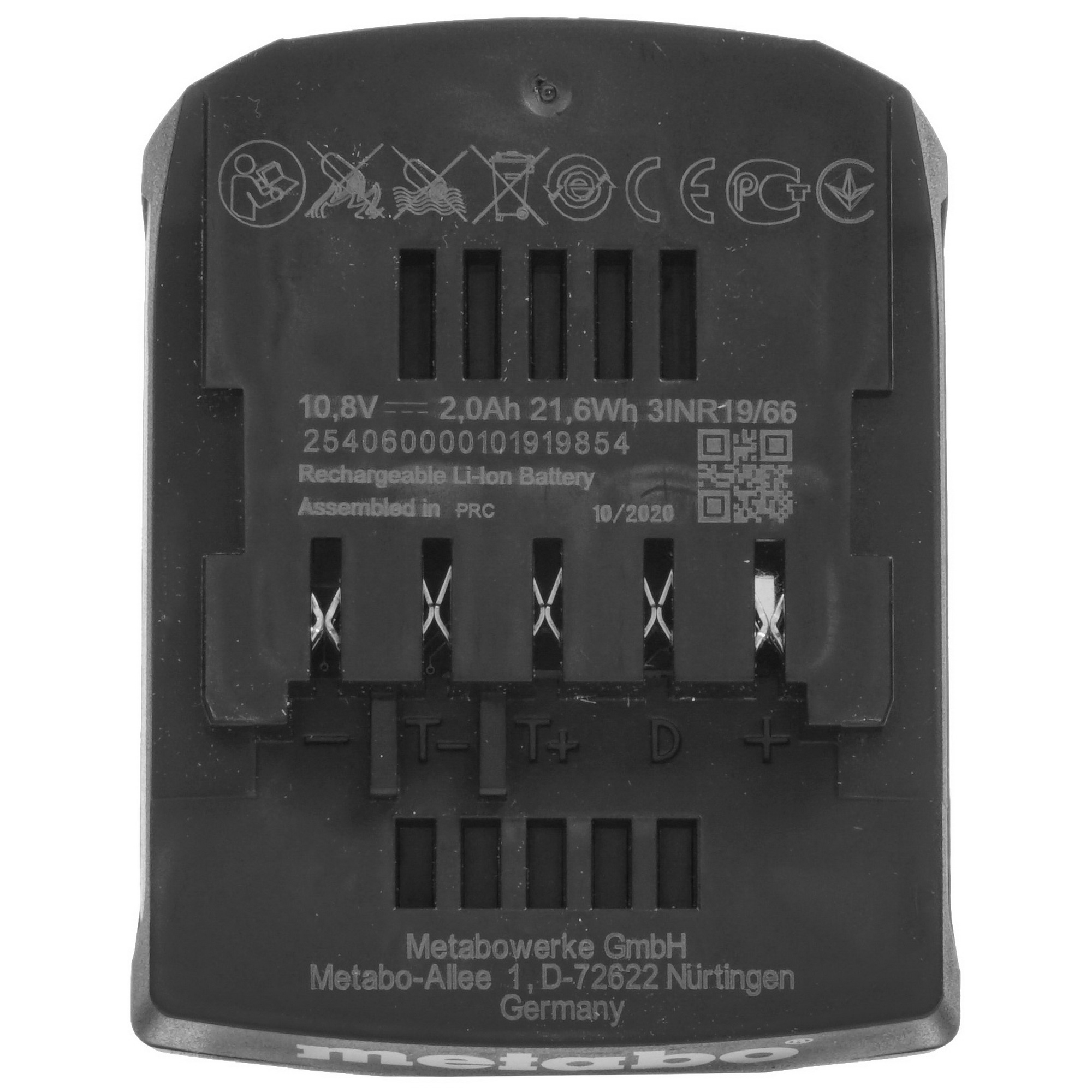 Аккумулятор Metabo 12V/2.0Ah Li-Power 5303548 STDN-0044830 - Вид №2