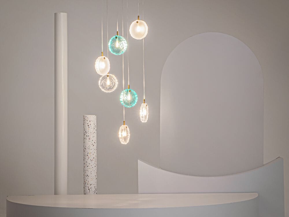 Подвесной светильник из литого стекла Maytoni FROZEN ARCH-00032467 - Вид №2