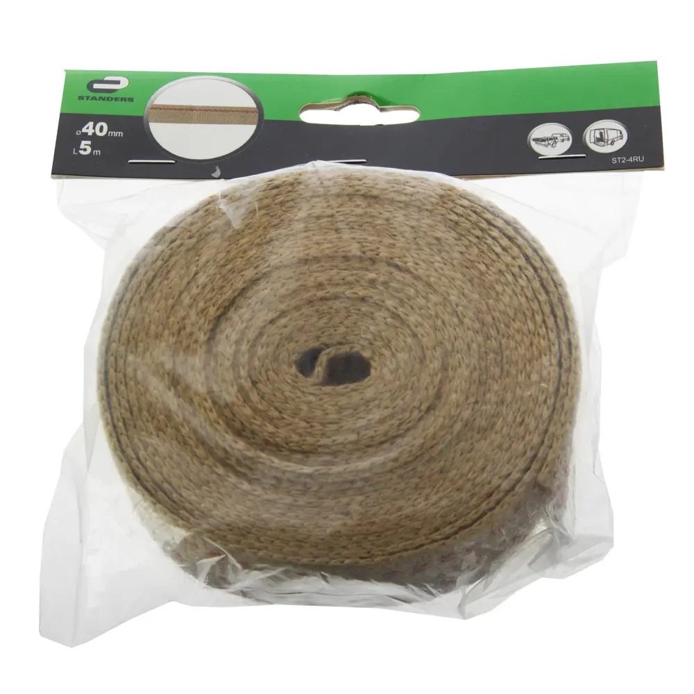 Ремень Standers 40 мм 5 м, джут, цвет бежевый STLM-2024886 - Вид №1