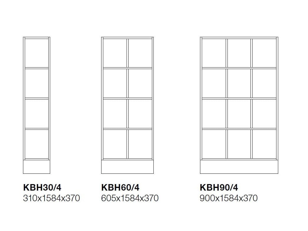 Ламинат с низким дневным офисным книжным шкафом TreCe CombiLine ARCH-00074010 - Вид №9