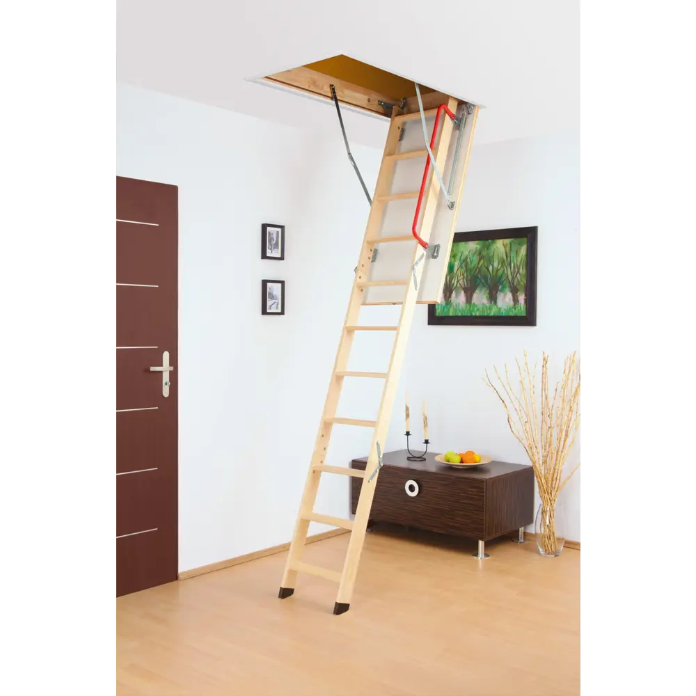Лестница чердачная складная LWK 60x130x305 см Santreyd STLM-2186315 - Вид №3