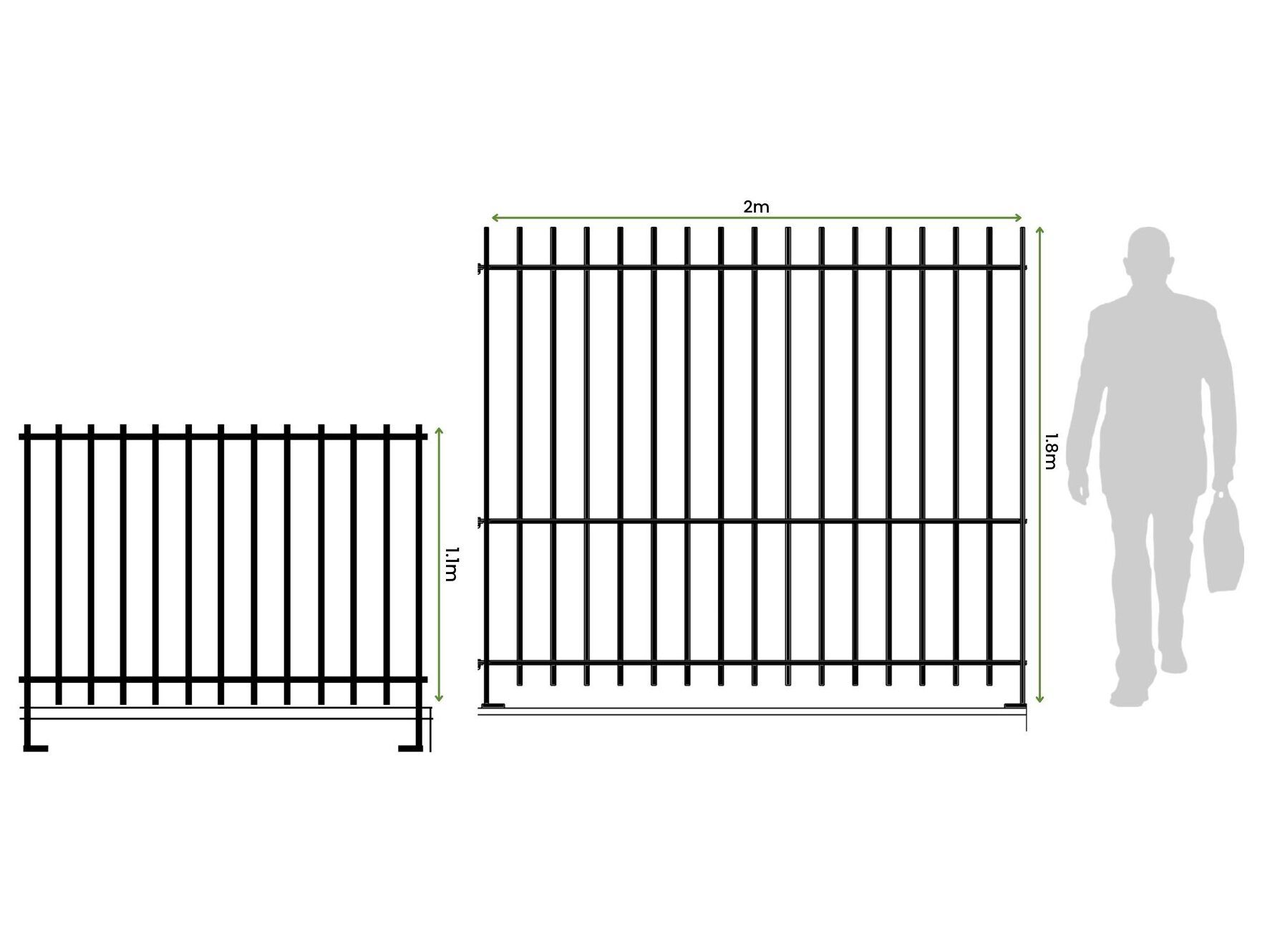 Модульный забор из стальной шины с порошковым покрытием Urbencéa ESTE ARCH-00084192 - Вид №2