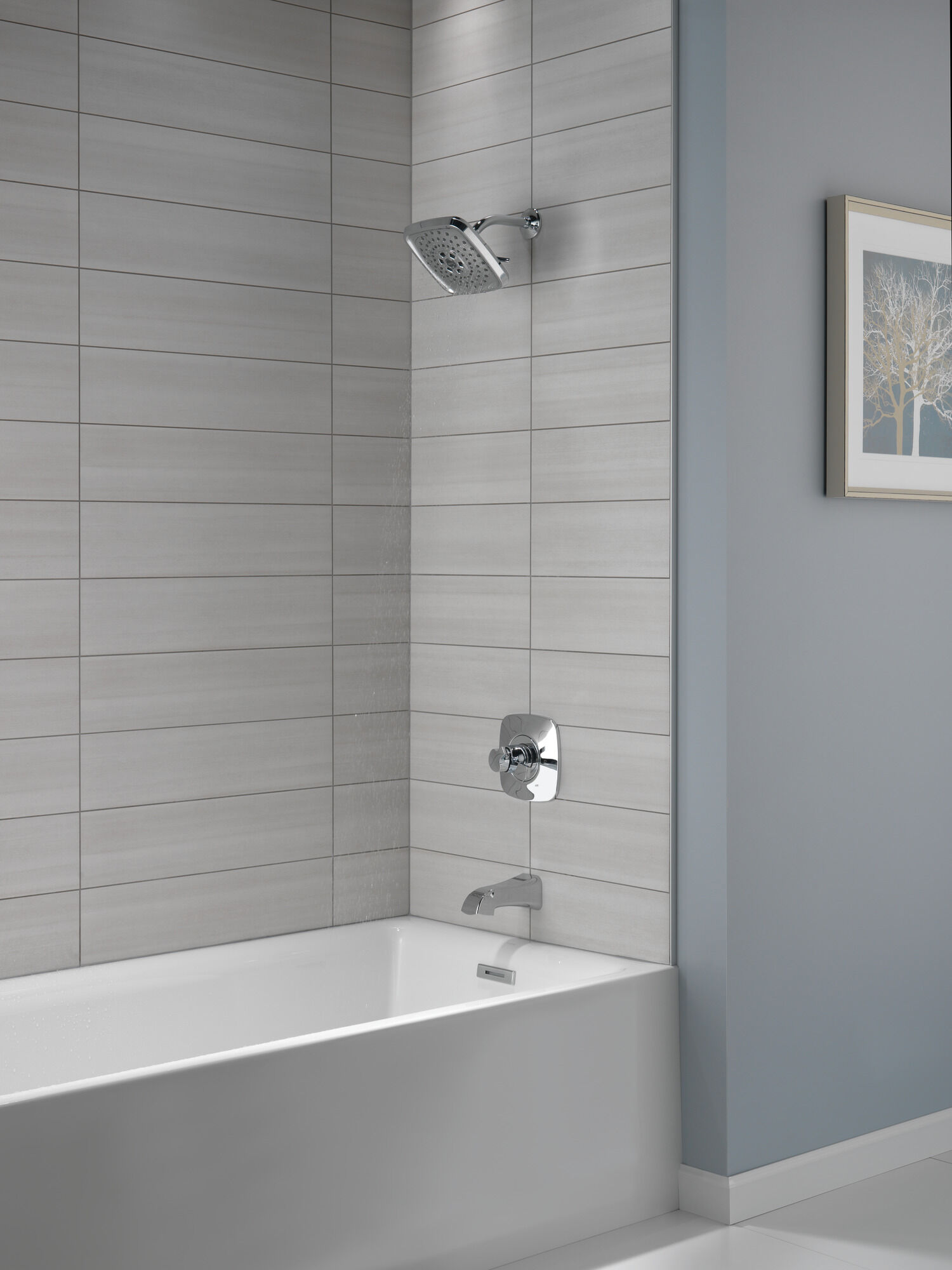 T17452-SS Monitor® 17 Series H2Okinetic® для ванны и душа Delta Faucet Tesla Нержавеющая сталь - Вид №5
