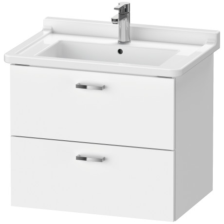 XB618505353 Тумбочка подвесная XBase #XB6185 650 x 468 мм Каштан темный, декор Duravit  - Вид №2